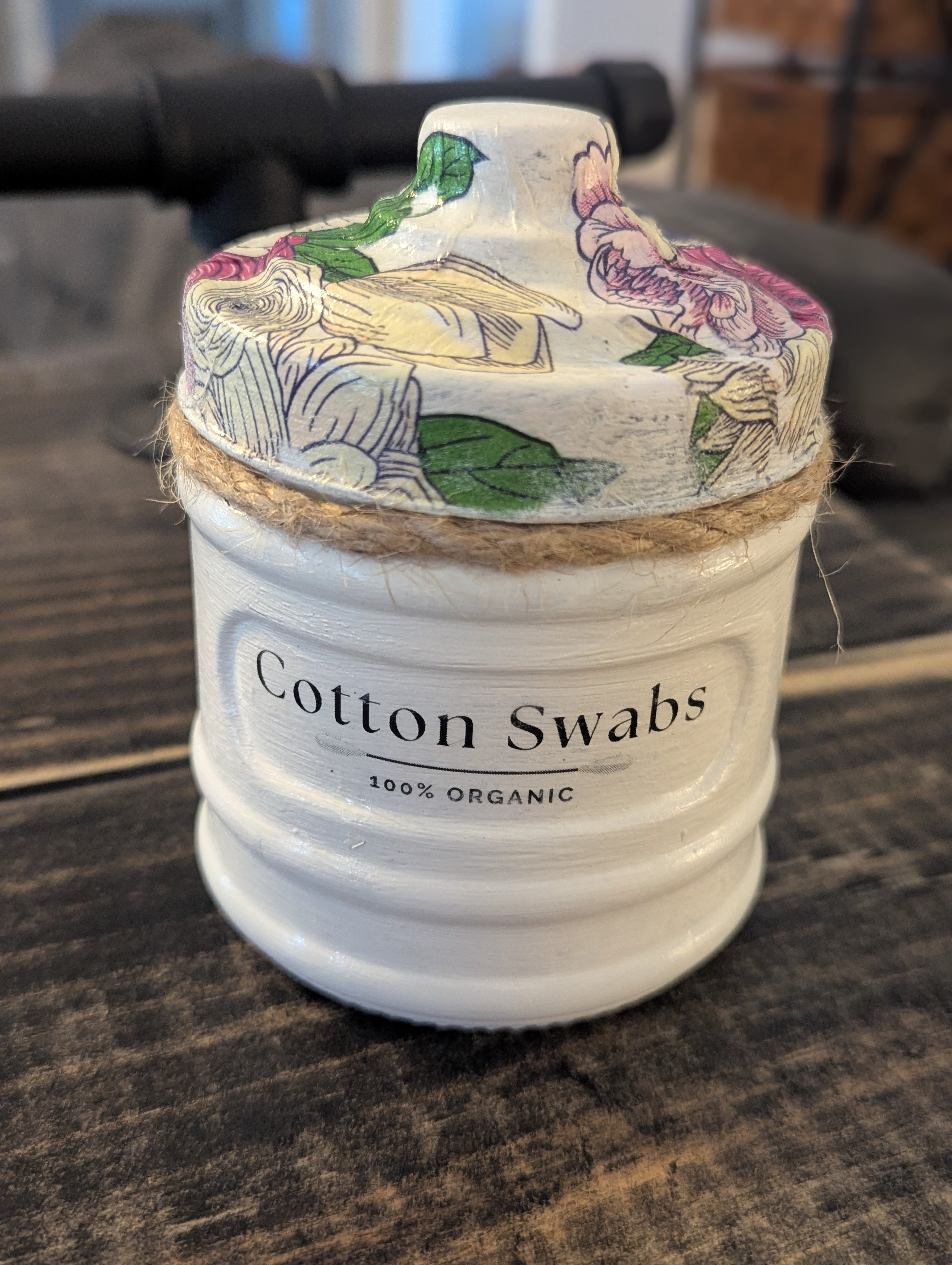 Apothecary Cotton Swabs Jar