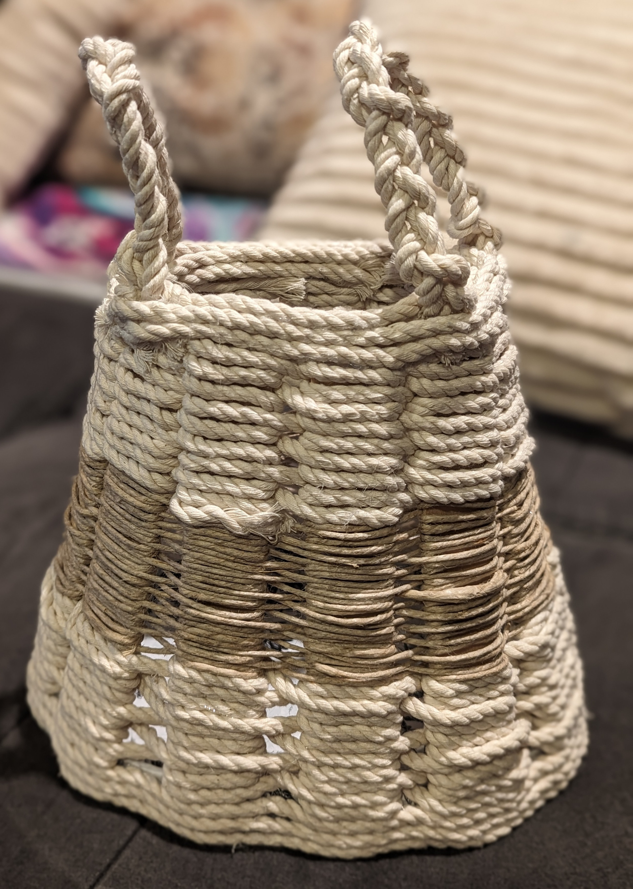 Handmade Woven Rope Tote Bag