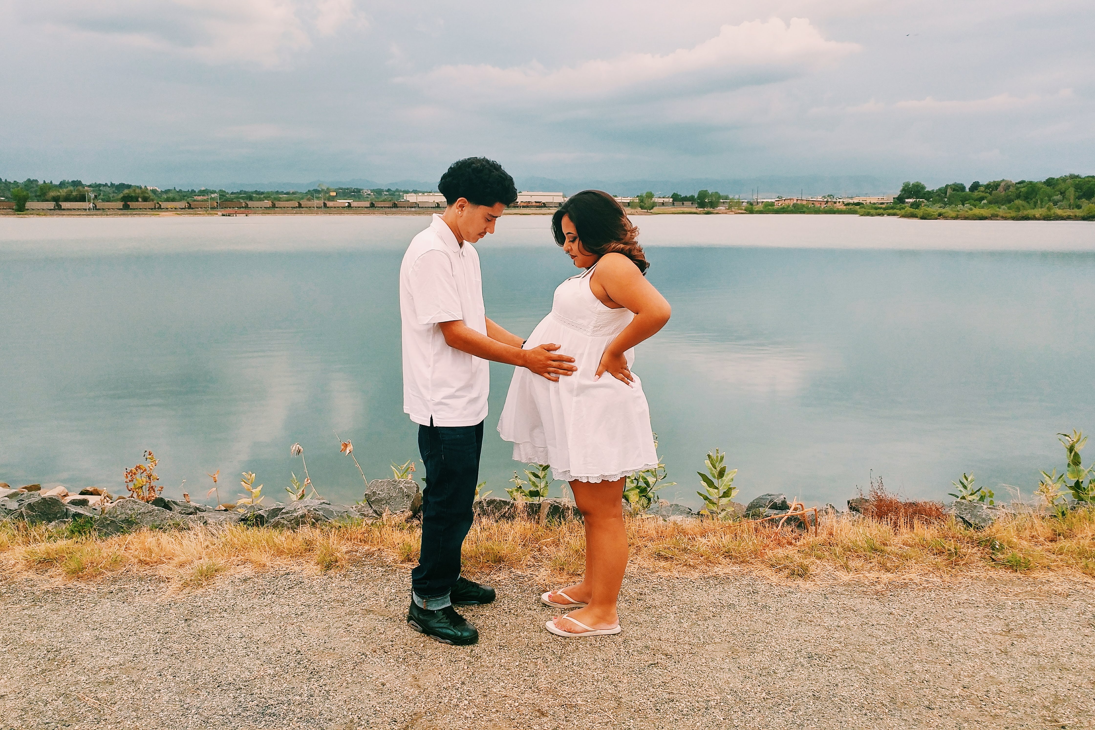 Maternity Lake Couple
