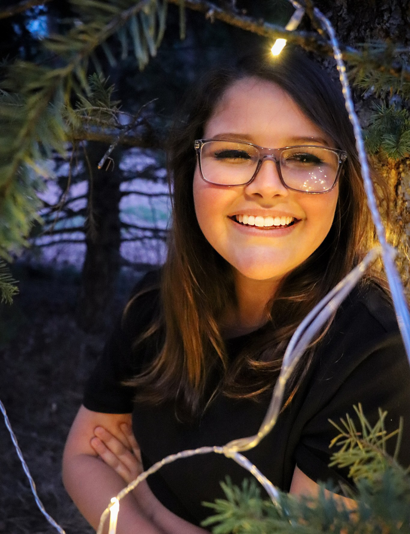Birthday Lights Portrait