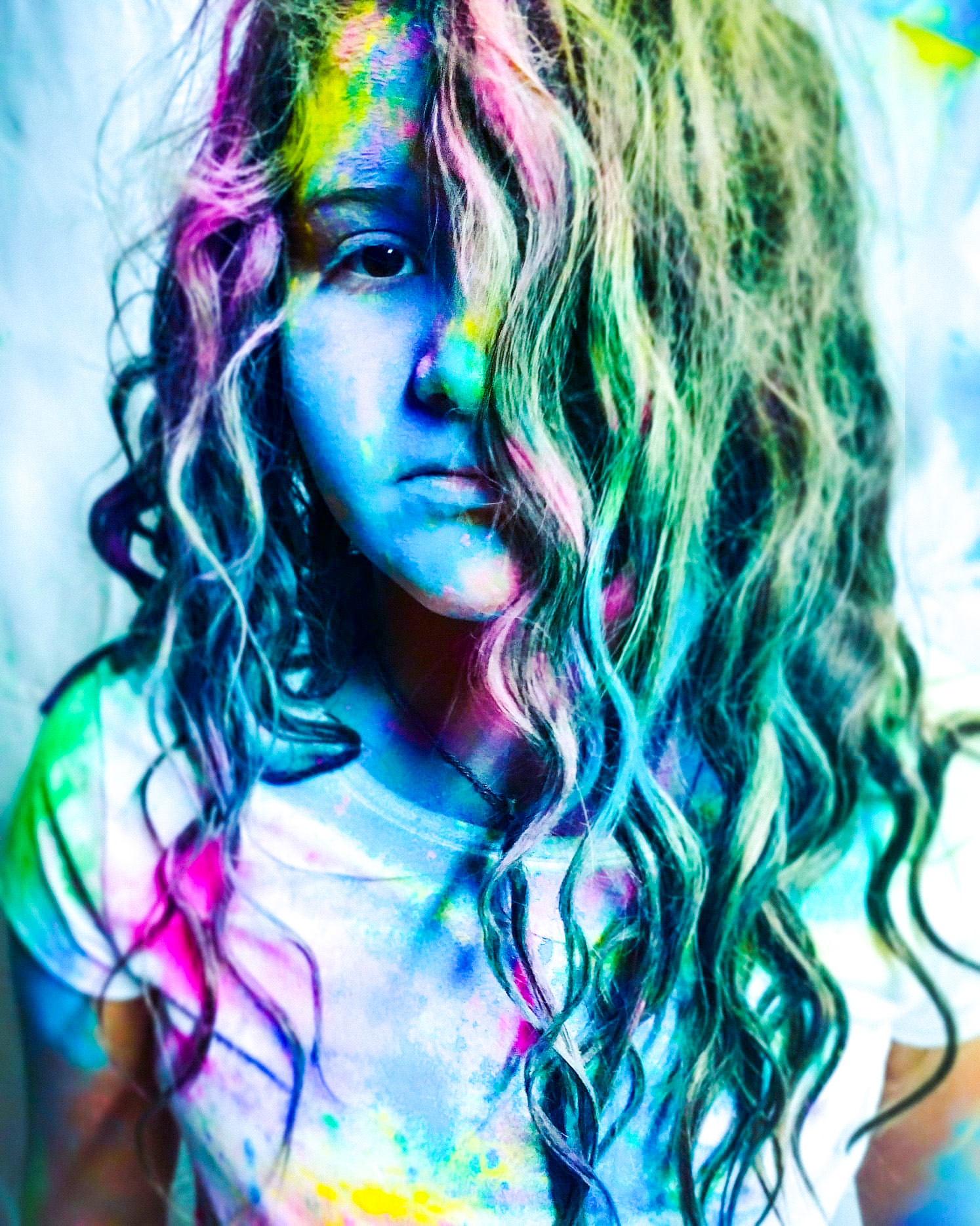Color Powder Portrait