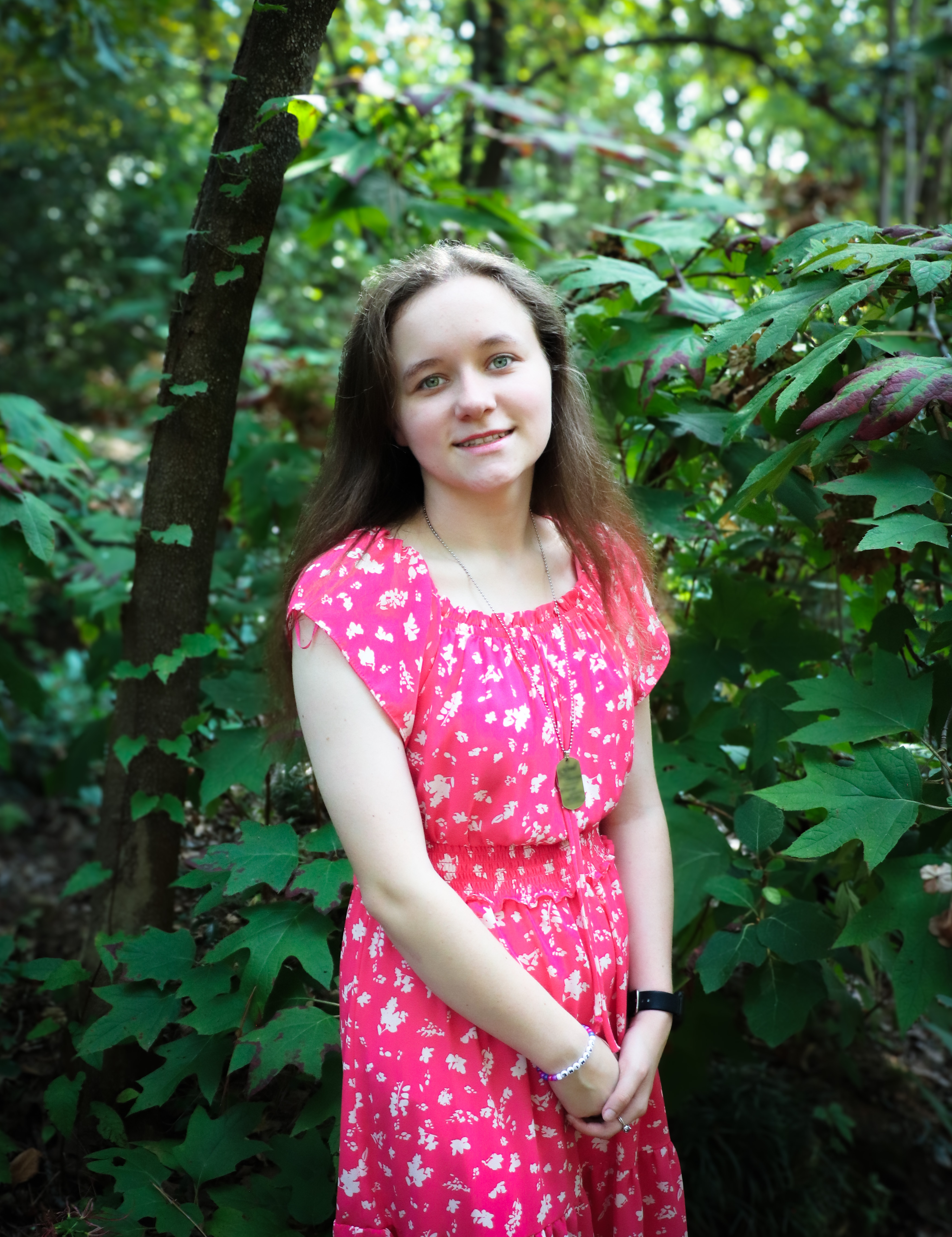 Girl Floral Woods